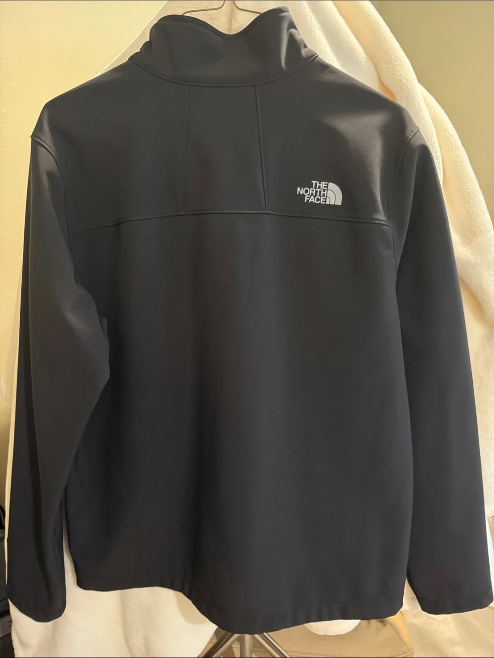 The North Face Men's Black Softshell Jacket with Chest Zip
